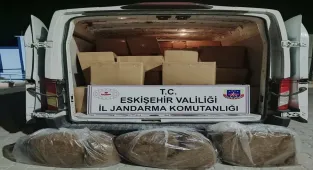 Eskişehir'de 1 ton 125 kilogram kaçak tütün ele geçirildi