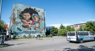 Karadağ'da İsrail'in Gazze'deki soykırımı protesto edildi