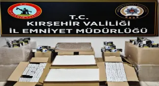 Kırşehir'de 264 bin makaron ele geçirildi