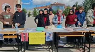 Beypazarı'nda Bir Okul, Bin Umut Gazze kermesi açıldı