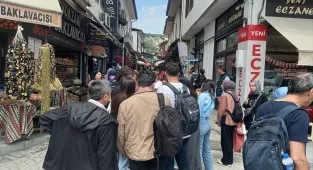 Beypazarı'nda hafta sonu yerli turist yoğunluğu yaşandı