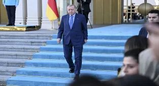 Cumhurbaşkanı Erdoğan, Almanya Başbakanı Merz'i resmi törenle karşıladı