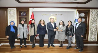 Kadın girişimciler Çubuk'ta üretim merkezlerini ziyaret etti