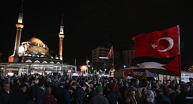 Kayseri'de İsrail'in Küresel Sumud Filosu'na saldırılarına tepki