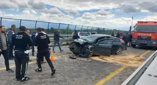 Sakarya'da trafik kazasında şehit olan 2 jandarma personeli için tören düzenlendi