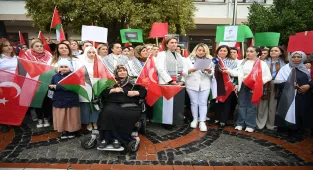 Trakya'da Gazze İçin Sessiz Çığlık etkinliği düzenlendi