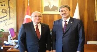 AK Parti Kırşehir Milletvekili Erkan, Bakan Güler'le bir araya geldi