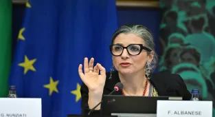 BM Filistin Özel Raportörü Albanese, baskılara boyun eğmeyeceğini söyledi