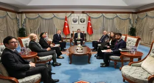 Cumhurbaşkanı Yardımcısı Yılmaz, Asya Kalkınma Bankası Başkanı Kanda'yı kabul etti: