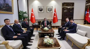 Cumhurbaşkanı Yardımcısı Yılmaz, Kırgızistan Bakanlar Kurulu Başkan Yardımcısı Baysalov'u kabul etti