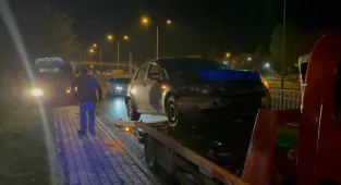 Polisten kaçarken kaza yapan alkollü sürücünün stajyer ehliyeti iptal edildi