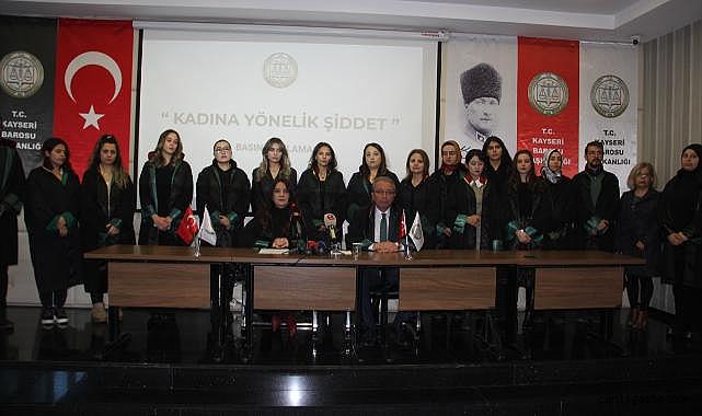 Kayseri Barosu kadın cinayetlerine tepki gösterdi