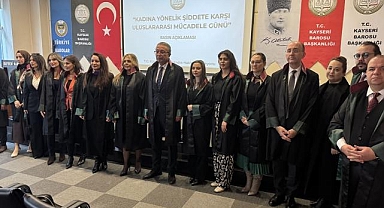 Kayseri Barosundan Kadına Yönelik Şiddete Karşı Uluslararası Mücadele Günü açıklaması