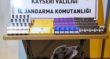 Kayseri'de yol kontrolünde 750 paket kaçak sigara ele geçirildi
