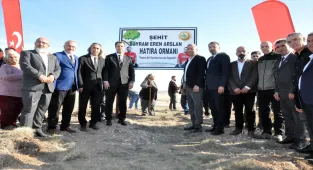 Orman gönüllüsü Bayram Eren Arslan adına hatıra ormanı oluşturuldu