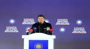 Adalet Bakanı Tunç, Karabük Adalet Sarayı Temel Atma Töreninde konuştu: