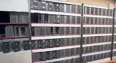 Ahır görünümlü tesis kurup kripto para üretmişler