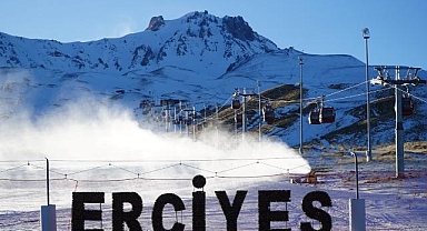 Erciyes'te suni karlama ile yeni sezona hazırlık