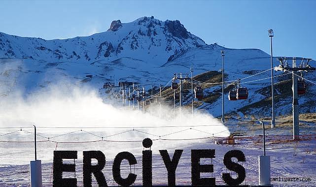 Erciyes'te suni karlama ile yeni sezona hazırlık