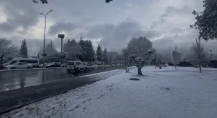 GÜNCELLEME - Gaziantep'te kar etkili oldu 