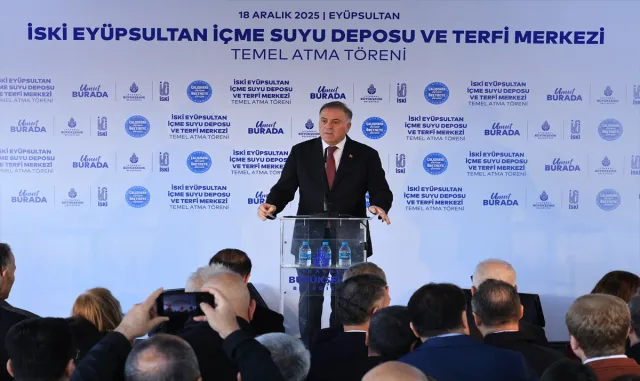 İSKİ Eyüpsultan İçme Suyu Deposu ve Terfi Merkezi'nin temeli atıldı