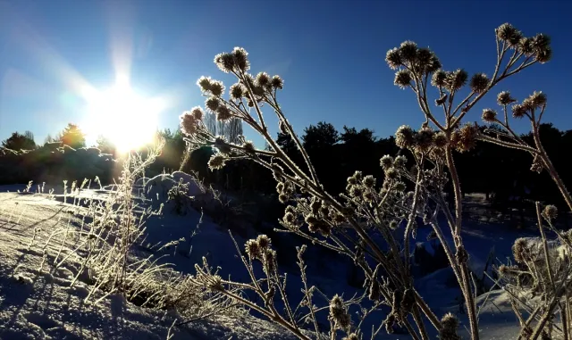 Kars ve Ardahan'da soğuk hava etkisini sürdürüyor