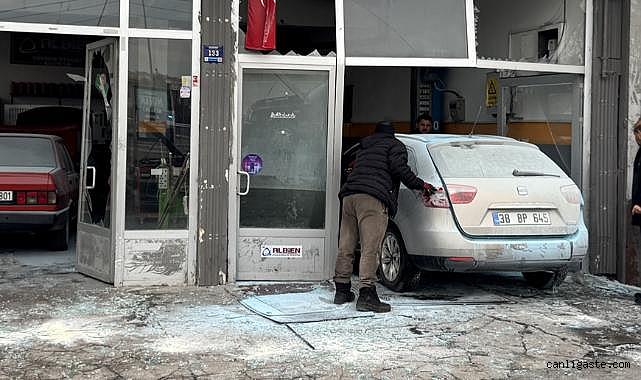 Kayseri'de aracın LPG tankı patladı, 3 kişi yaralandı