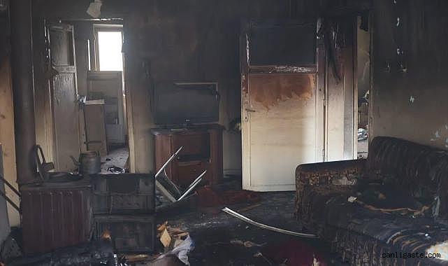 Kayseri'de bir evde yangın: Yaşlı kadın hayatını kaybetti