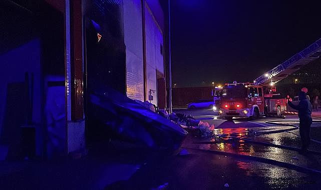 Kayseri'de mobilya atölyesinde yangın