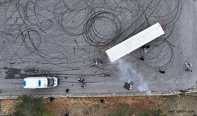Kayseri'de RHG Enertürk Enerji Stadyum'nda ambulans rallisi yapıldı