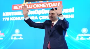 Bakan Kurum, Beyoğlu Okmeydanı Kentsel Dönüşüm Projesi 778 Konut Kura Çekim Töreni'nde konuştu: 
