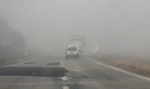 Beypazarı'nda sürücülere sis uyarısı