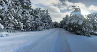 Eğriova Yaylası beyaza büründü