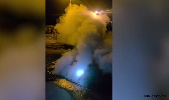 Jeotermal boru hattında buhar sızıntısı panik yarattı!