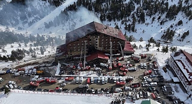 Kartalkaya otel yangını faciasında hayatını kaybedenler anıldı