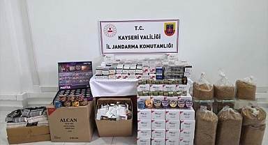 Kayseri'de 26 bin kaçak makaron ele geçirildi! 1 gözaltı