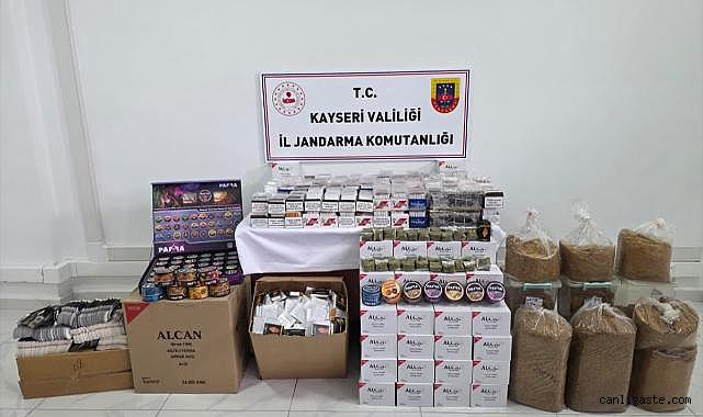 Kayseri'de 26 bin kaçak makaron ele geçirildi! 1 gözaltı