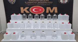 Kırşehir'de 80 litre etil alkol ele geçirildi