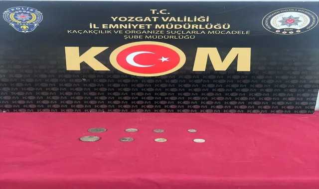 Yozgat'ta tarihi eser niteliğinde 8 sikke ele geçirildi