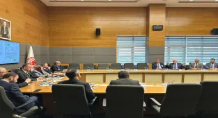 AK Parti'li Gürcan, OEDAŞ Genel Müdürü Celepci ve beraberindeki heyetle toplantı yaptı