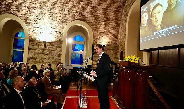 Hollanda'nın İstanbul Başkonsolosluğunda Rusya-Ukrayna Savaşı'nın 4. yılında anma etkinliği