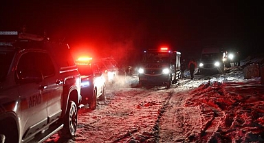 Kayseri'de karlı arazide mahsur kalan 3 işçiden müjdeli haber