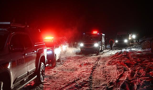 Kayseri'de karlı arazide mahsur kalan 3 işçiden müjdeli haber