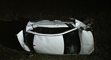 Kayseri'de otomobil şarampole devrildi 1 kişi hayatını kaybetti