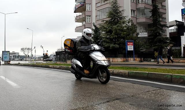 Kırklareli'nde motosiklet ve motorlu bisikletler olumsuz hava koşulları nedeniyle trafiğe çıkamayacak