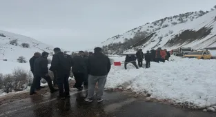 Bingöl'de Karlıova-Yedisu kara yolu çığ nedeniyle ulaşıma kapandı