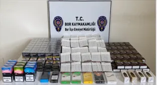 Niğde'de 3 bin 680 dolu makaron ele geçirildi