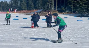 Türkiye'de ilk kez düzenlenen kış triatlonu Bolu'da yapıldı