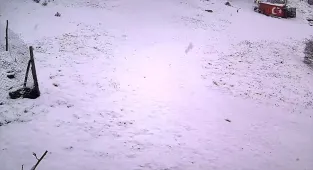 Akyurt'ta kar yağdı