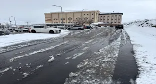 Ardahan'da kar yağışı etkili oldu